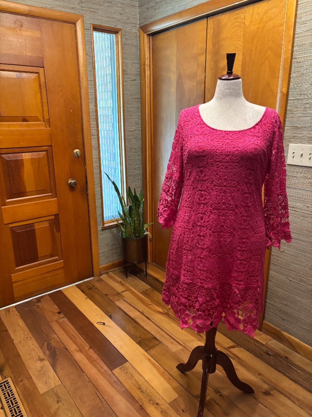 Alfani Pink Lace Dress